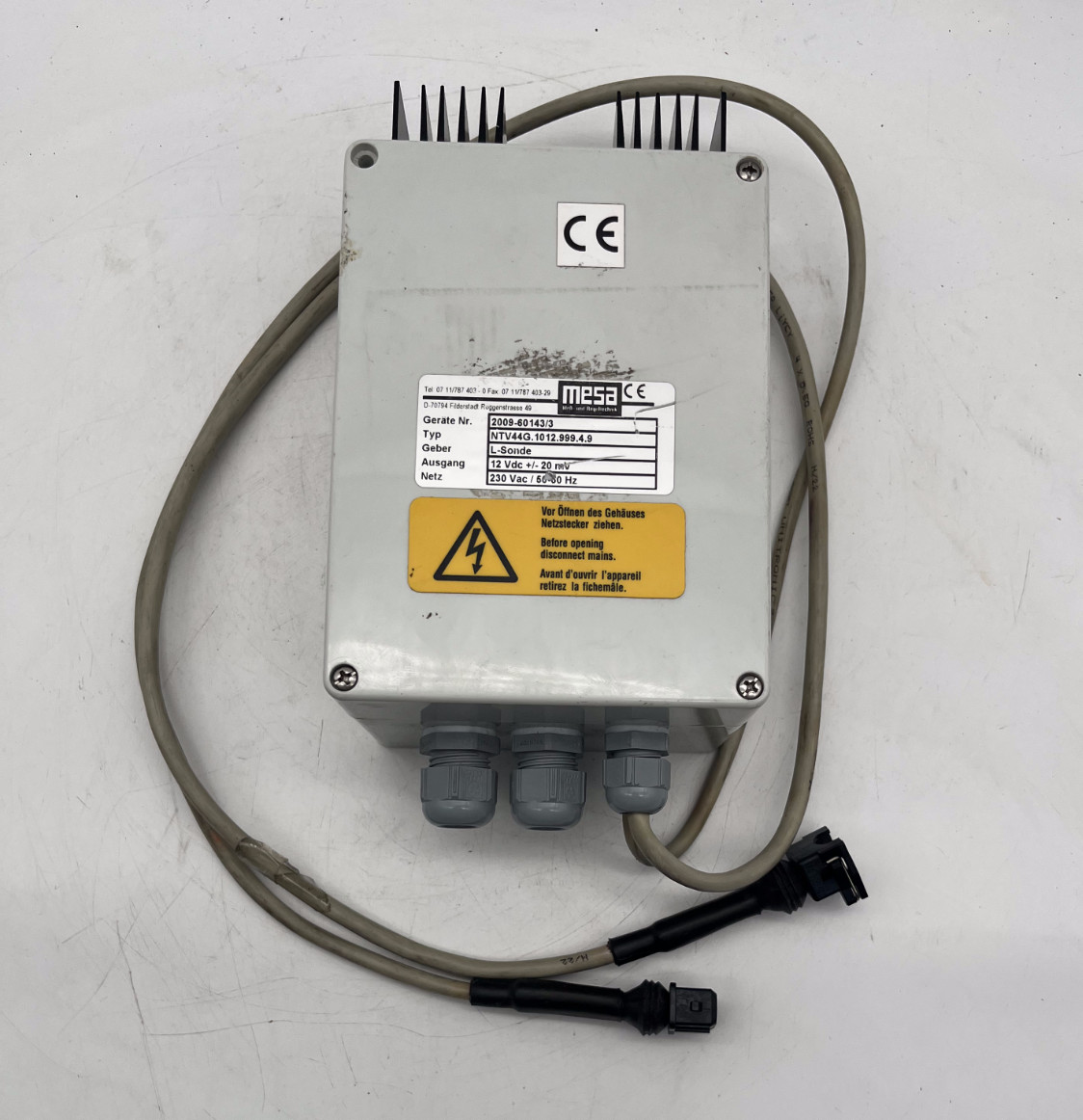MESA NTV 44G.1012.999.4.9 power supply POWER SUPPLY L-Sonde 230VAC, MESA, photo 2 of 5