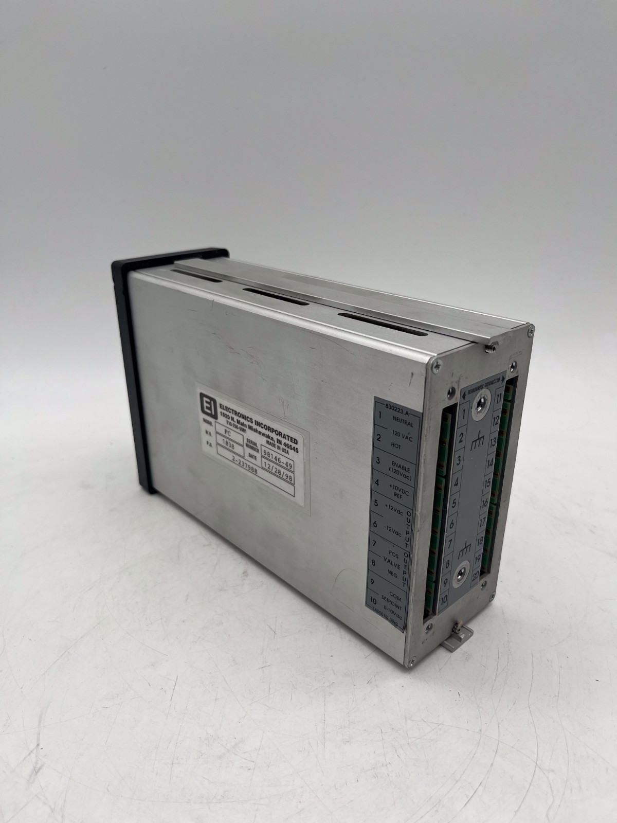ELECTRONICS INCORPORATED MAGNAVALVE SHOT FLOW CONTROLLER MODEL FC, Thumbnail 8
