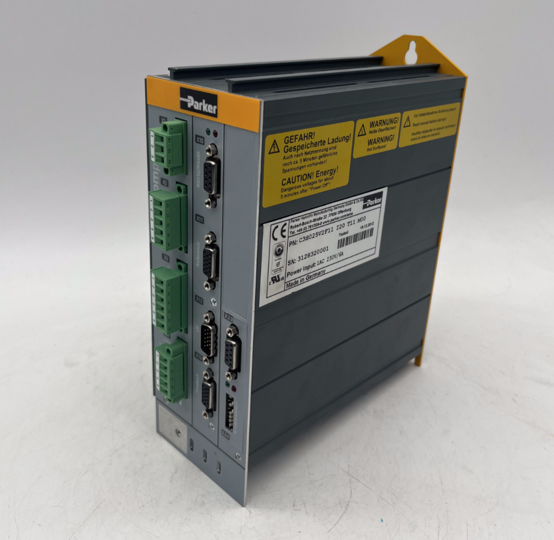 Parker Compax3 Servo Drive C3S025V2F11 I20 T11 M00 | C3S025V2F11I20T11M00
