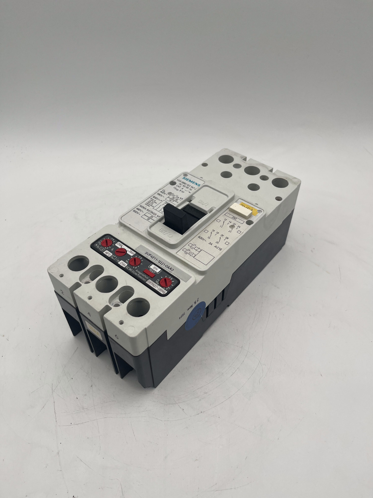 Siemens 3VF4211-1DK41-0AA0 | VDE 0660/IEC 947-2 Circuit Breaker 3-Pole, Siemens, Bild 6 von 7