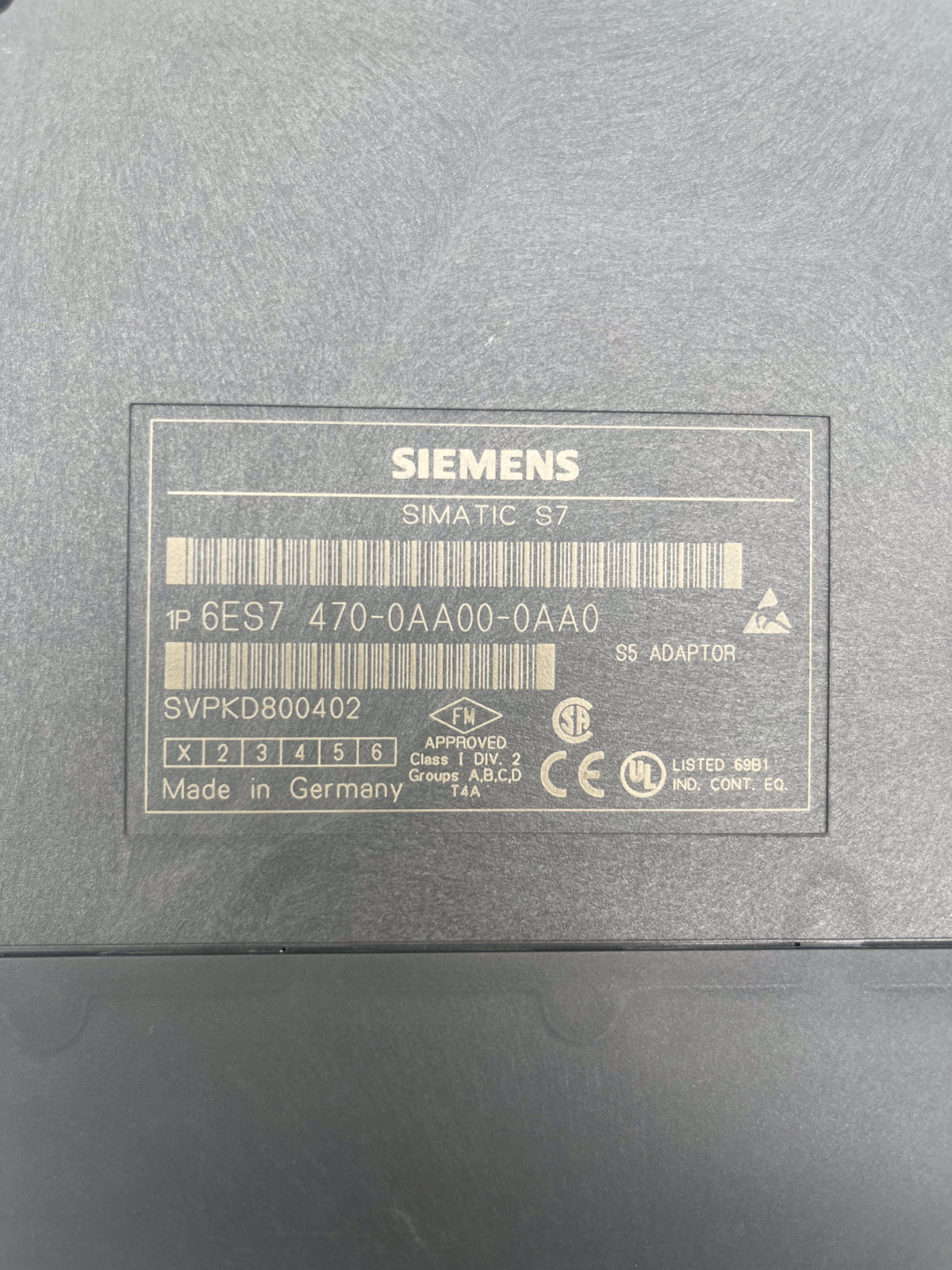 Siemens Simatic S7 adapter capsule 6ES7 470-0AA00-0AA0 | 6ES7470-0AA00-0AA0, Siemens, photo 2 of 7