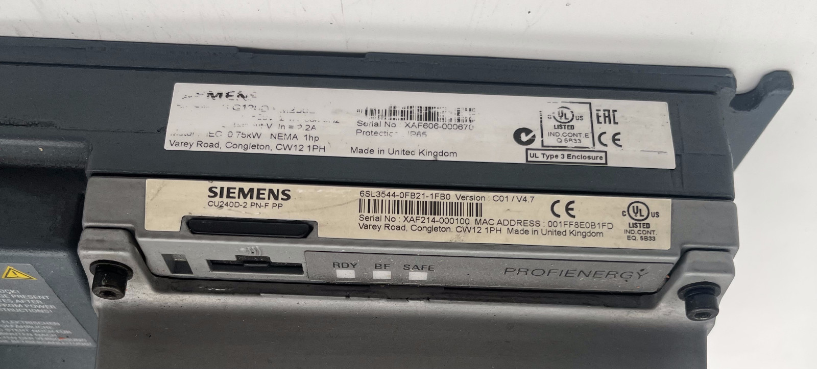 Siemens 6SL3525-0PE21-5AA1 + 6SL3544-0FB21-1FB0 Ver. C01 / V4.7 XAF214-000100, Vorschaubild 6
