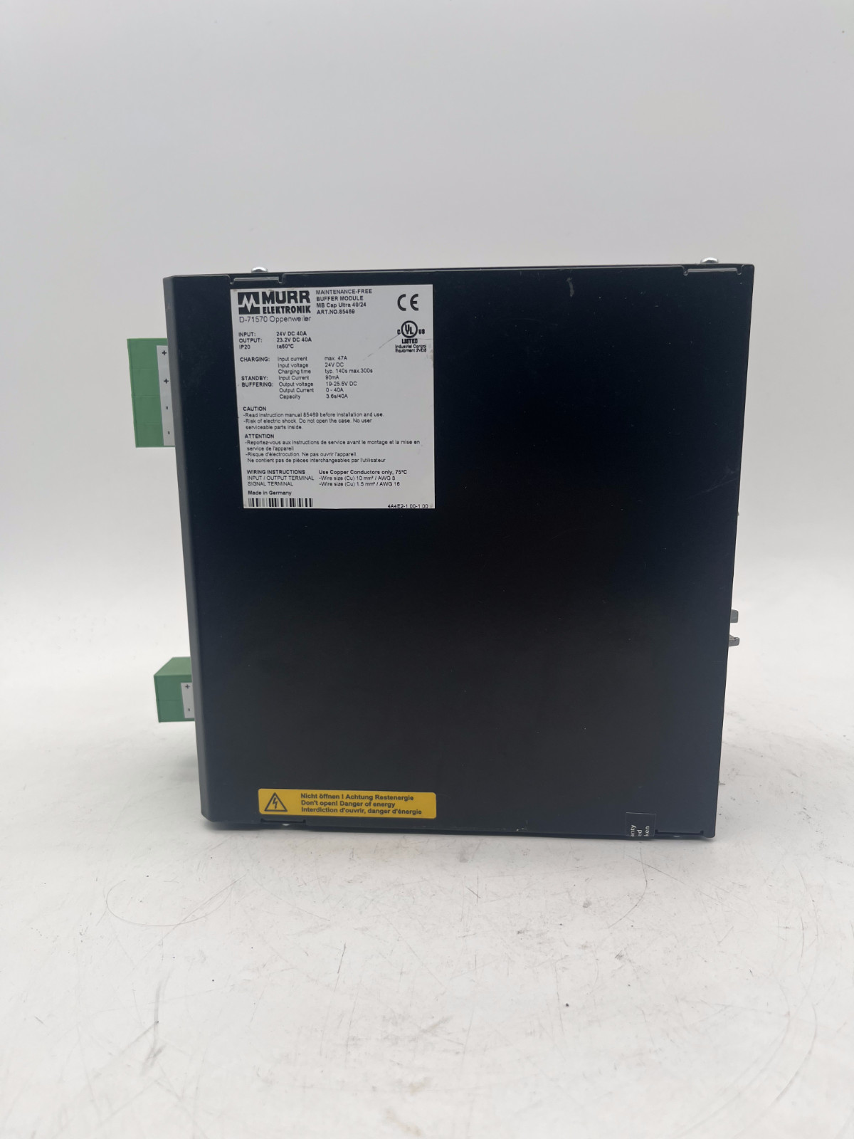 Murr Elektronik buffer module MB Cap Ultra 40/24 85469 24VDC 47A, Murr Elektronik, photo 4 of 6
