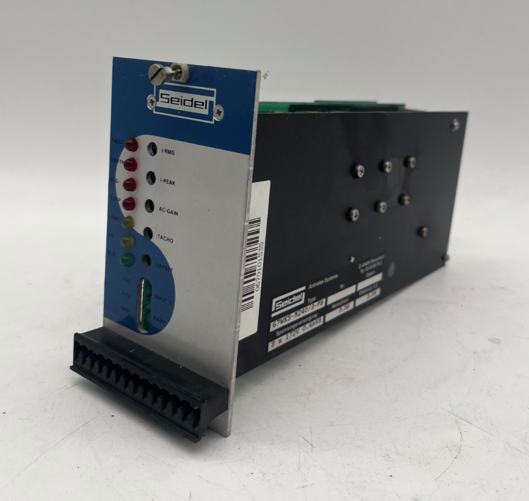 Seidel 67WKS-M240/3 | PET-67WKS-M240/3-PB Servo Drive Modul ( 3x172V 3,5A )