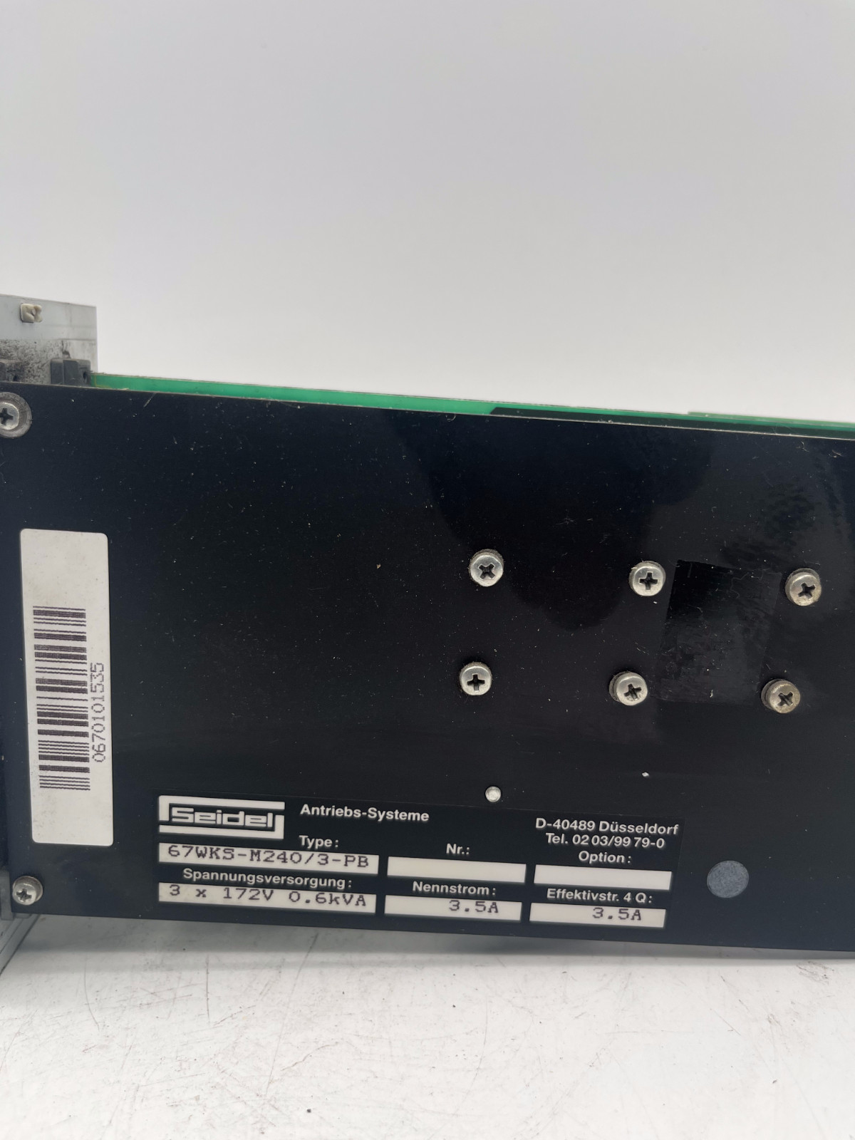 Seidel 67WKS-M240/3 | PET-67WKS-M240/3-PB Servo Drive Modul ( 3x172V 3,5A ), Seidel, Bild 5 von 6