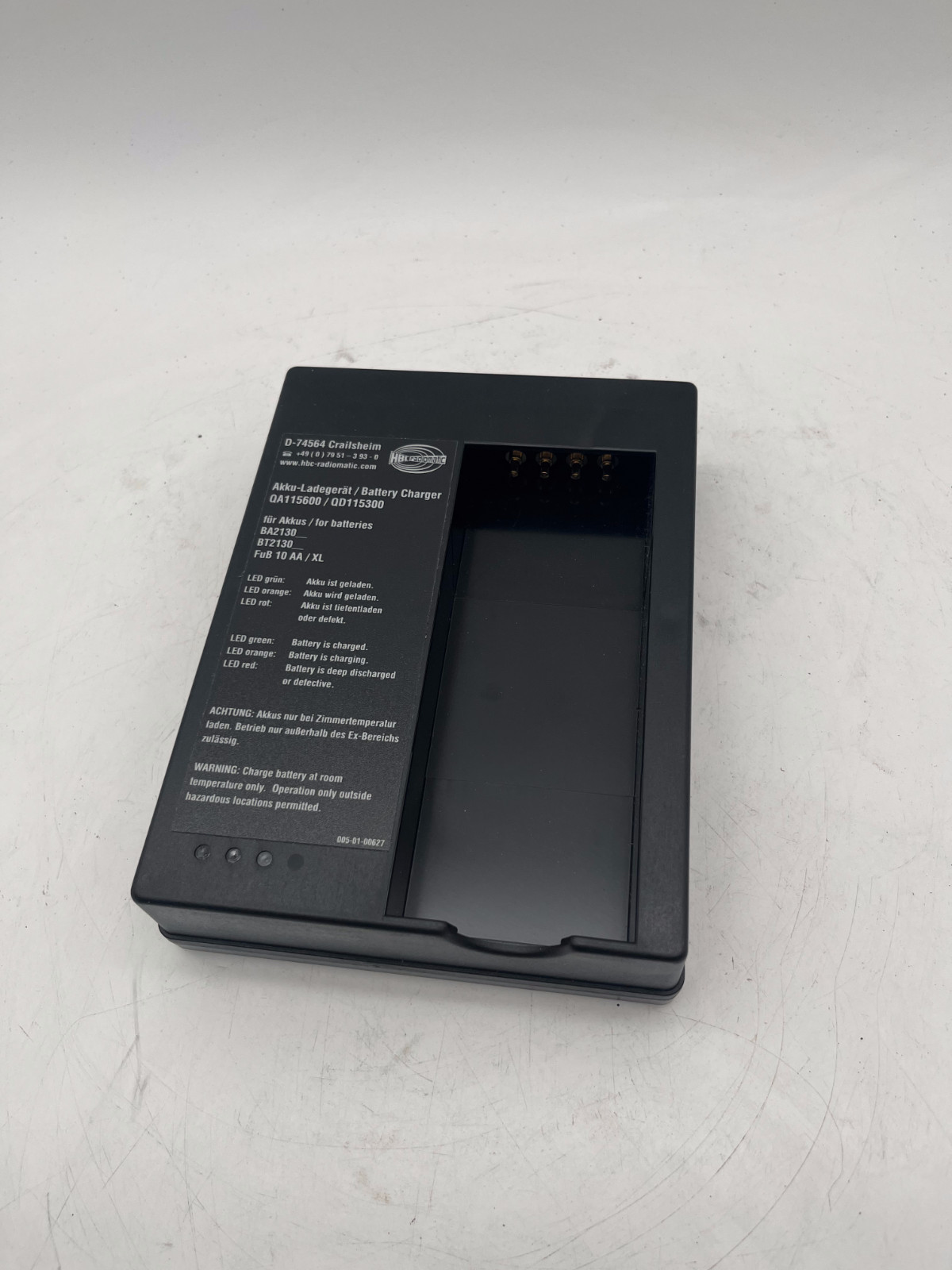 HBC QA115600 / QD115300 Battery Charger for BA2130 / BT2130 Batteries, HBC, photo 4 of 6