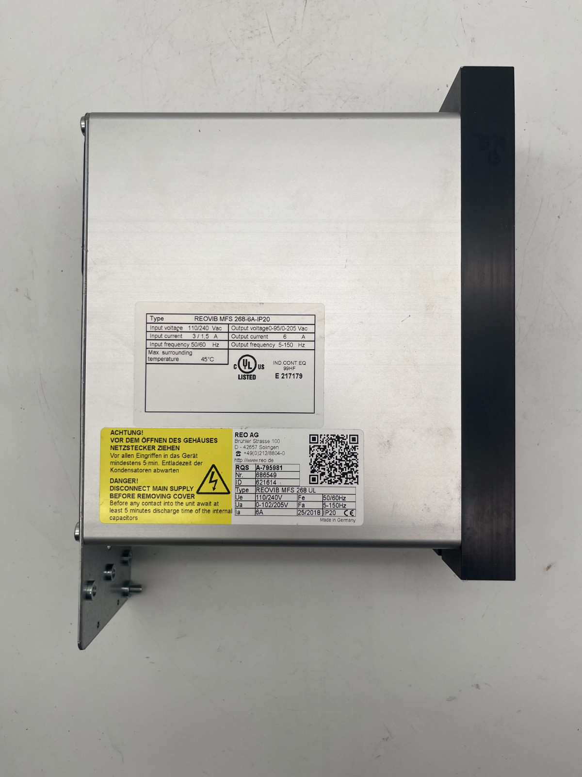 REO ELEKTRONIK REOVIB MFS 268-6A-IP20 | MFS 268 UL | ID 621614 | A-795981, REO, photo 5 of 7