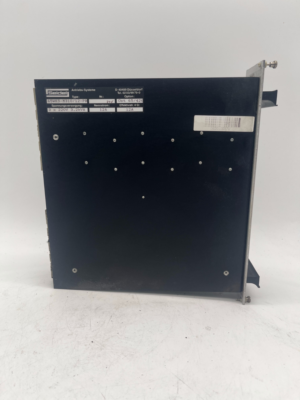 Seidel Servoantrieb 65WKS-M310/12-PB | 3 x 220V 3,2kVA 12A Opt 65/426, Seidel, Bild 4 von 6