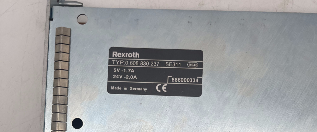 Bosch Rexroth Controller SE311 Anzugssteuerung Typ: 0608830237 / 0 608 830 237, Bosch Rexroth, Bild 2 von 7