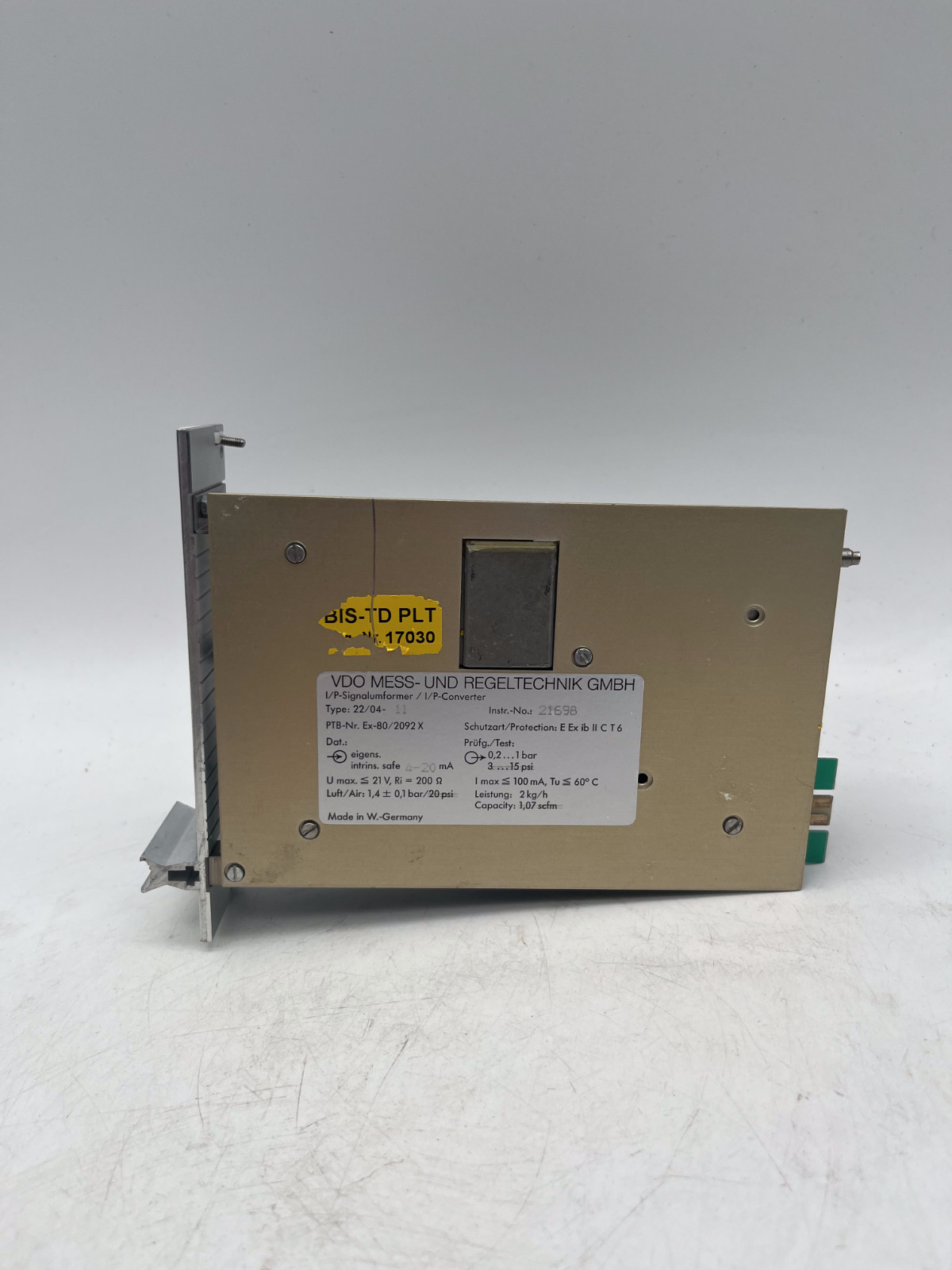 VDO Mess- und Regeltechnik 22/04-11 I/P Signalumformer I/P-Converter 22/04 21698, Vorschaubild 5