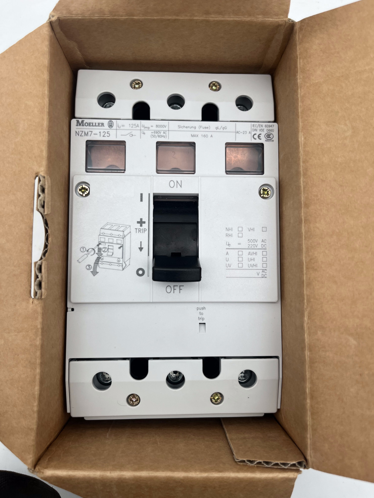 Moeller Leistungsschalter NZM7-125 MAX 160 A Circuit Breaker, Vorschaubild 5