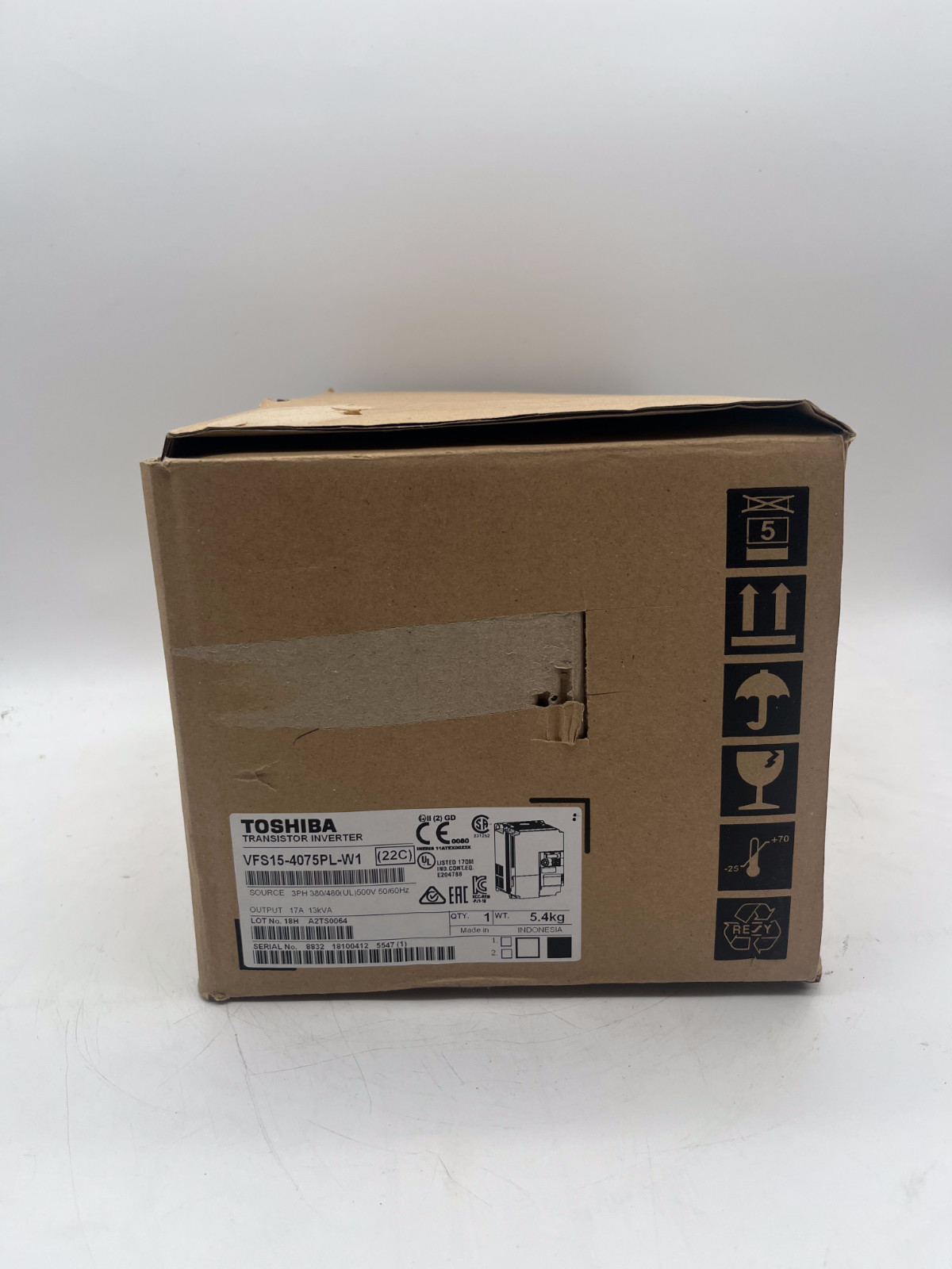 Toshiba VFS15-4075PL-W1 Vektor-Umrichter Max.Motorleistung: 7,5kW, Toshiba, Bild 3 von 6