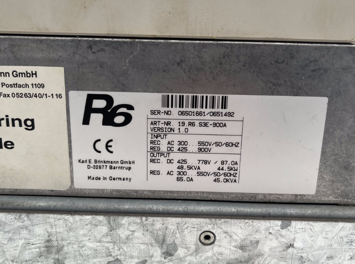 KEB COMBIVERT R6 | 19.R6.S3E-900A | Brems-Chopper 65 kVA 900V DC | Ver. 1.0, KEB, Bild 2 von 10