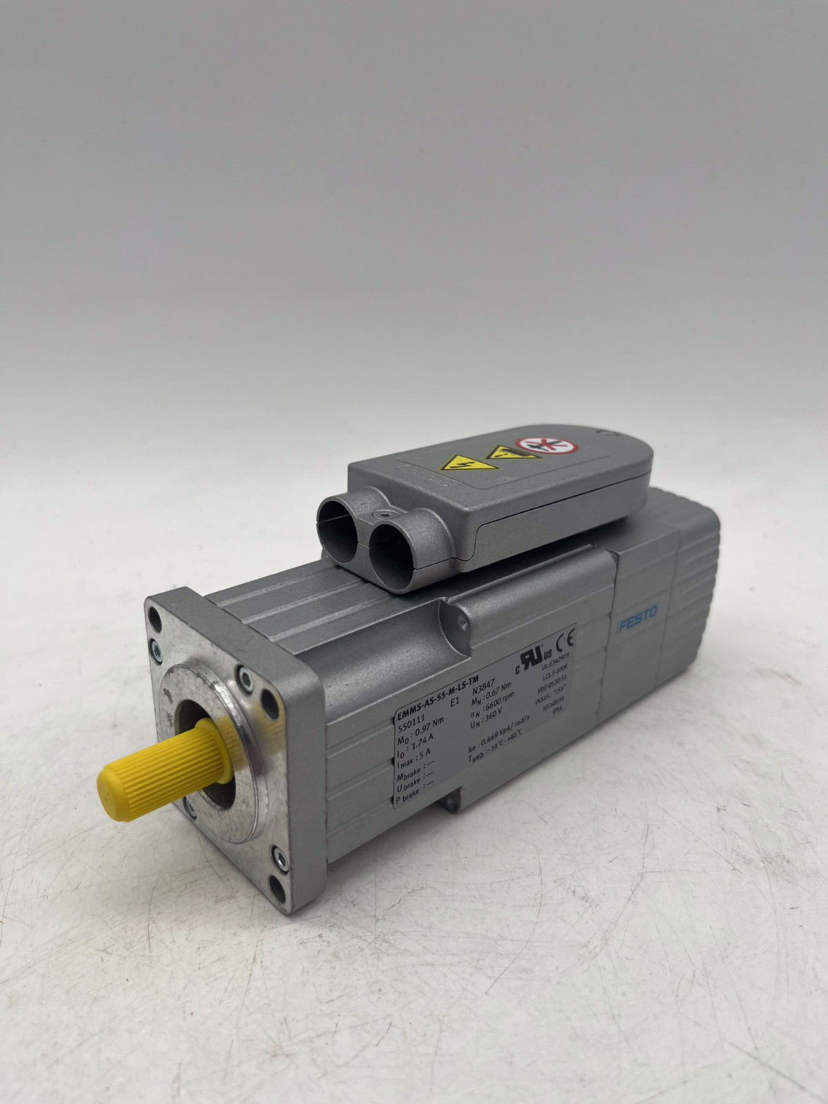 FESTO 550111 EMMS-AS DC SERVO MOTOR EMMS-AS-55-M-LS-TM 360VDC NUPI E1 N3847, FESTO, Bild 3 von 13