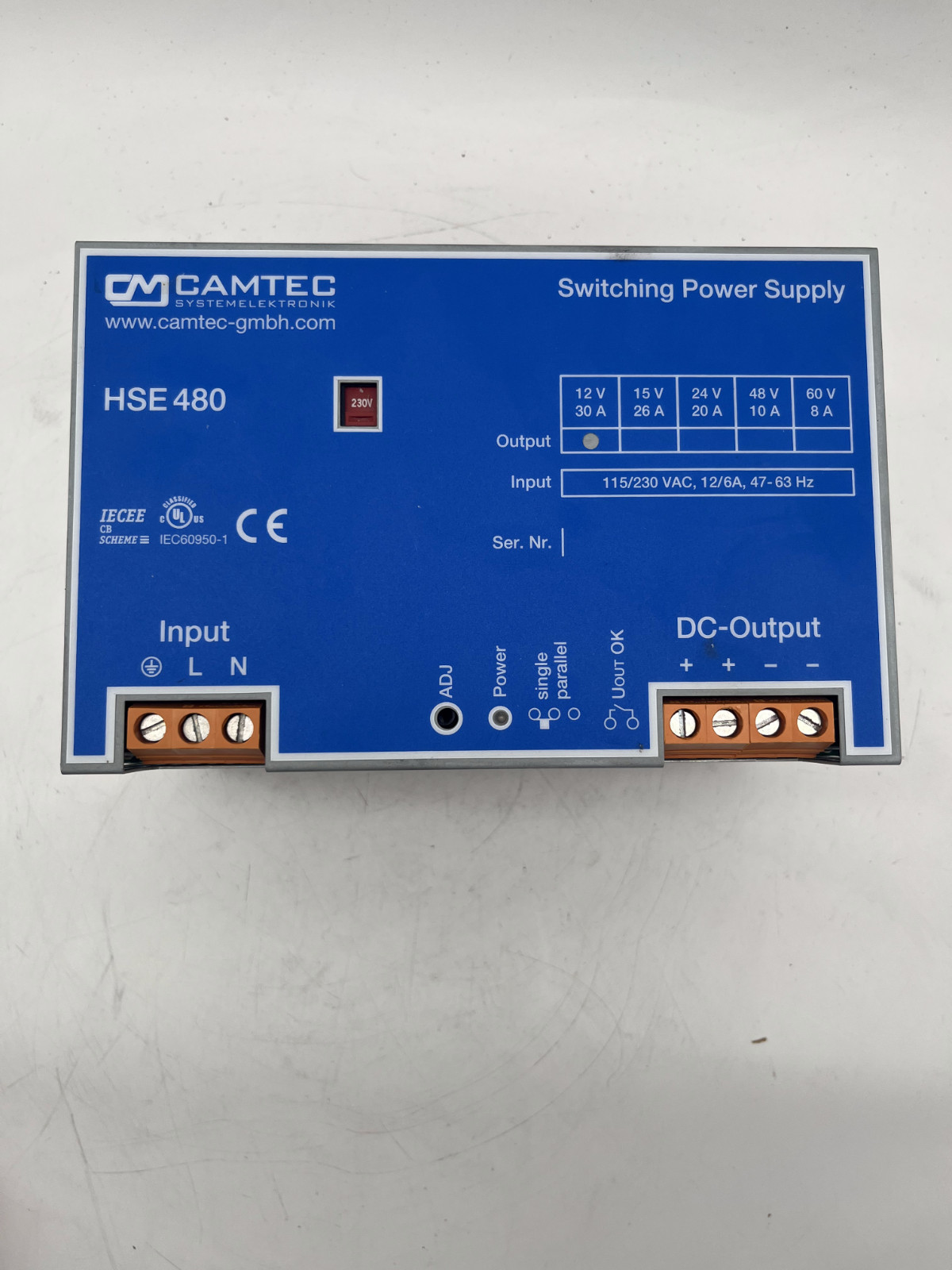 CAMTEC HSE480 Switching Power Supply HSE 480 Netzteil HSE04801.12T, CAMTEC, Bild 4 von 6