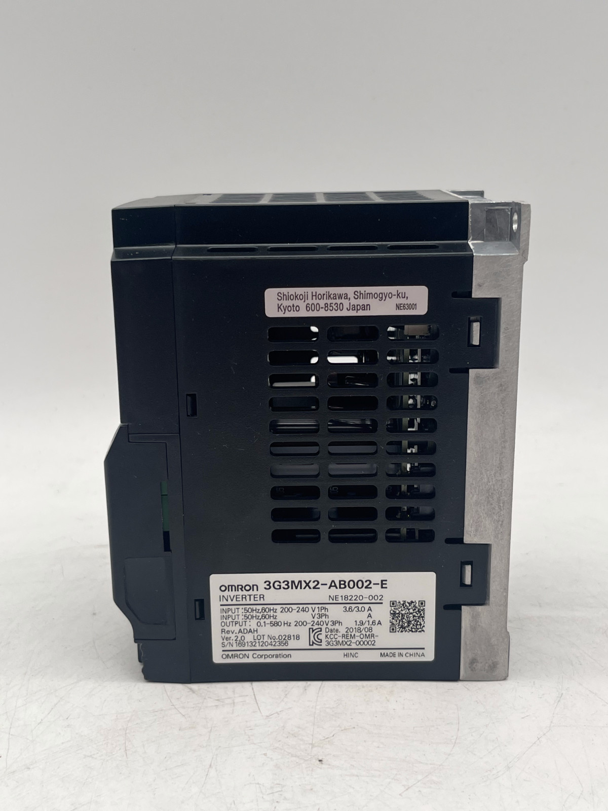 OMRON 3G3MX2-AB002-E Inverter | inverter 0.2KW 220V | NE18220-002, OMRON, photo 7 of 8