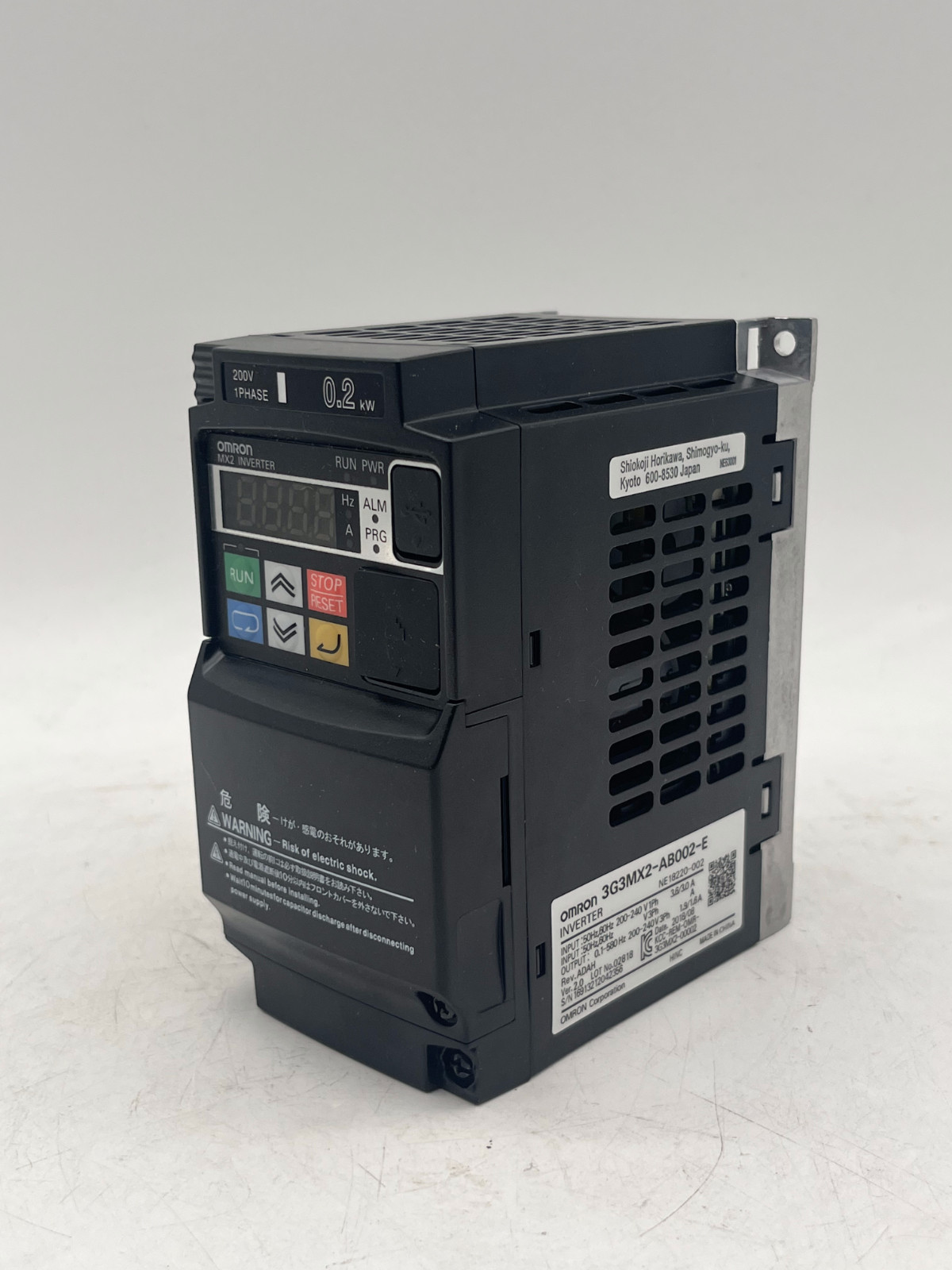 OMRON 3G3MX2-AB002-E Inverter | inverter 0.2KW 220V | NE18220-002, OMRON, photo 8 of 8
