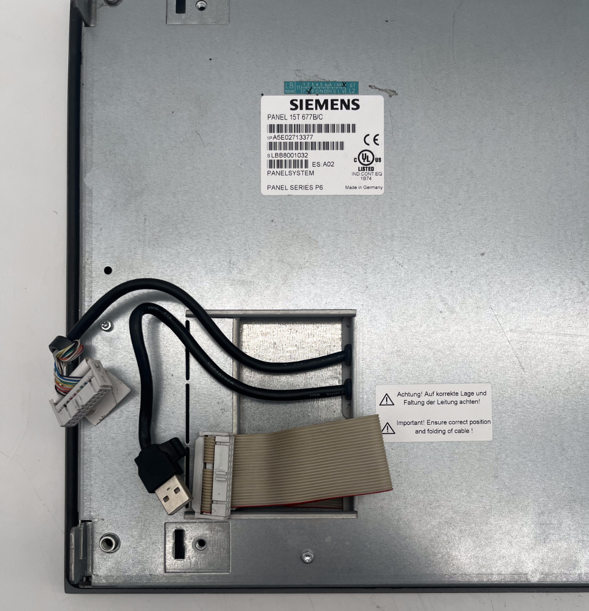 Siemens Simatic Panel 15T 677B/C A5E02713377 Ver. A02 | Panel Series P6, Siemens, Bild 4 von 5