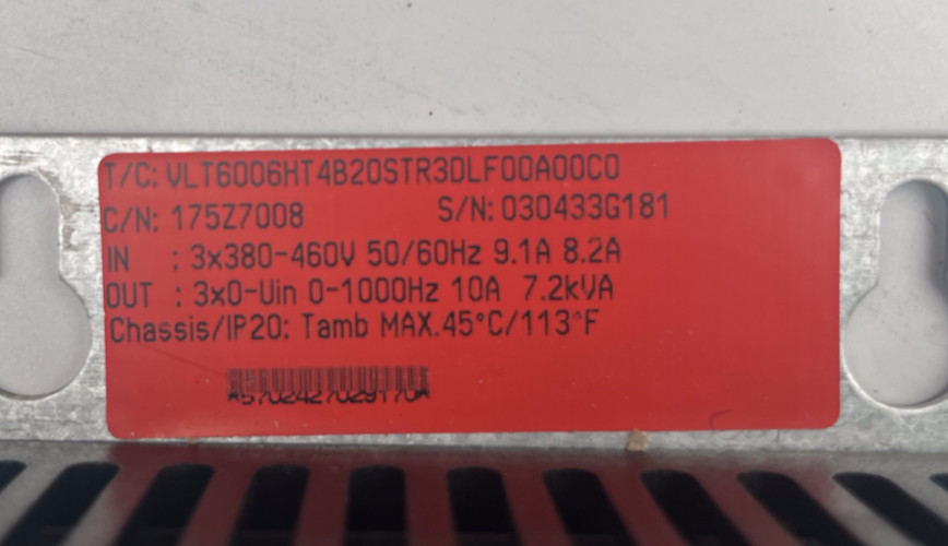 Danfoss VLT 6000 HVAC 7.2kVA Frequenzumrichter VLT6006HT4B20STR3DLF00A00C0, Danfoss, Bild 2 von 7