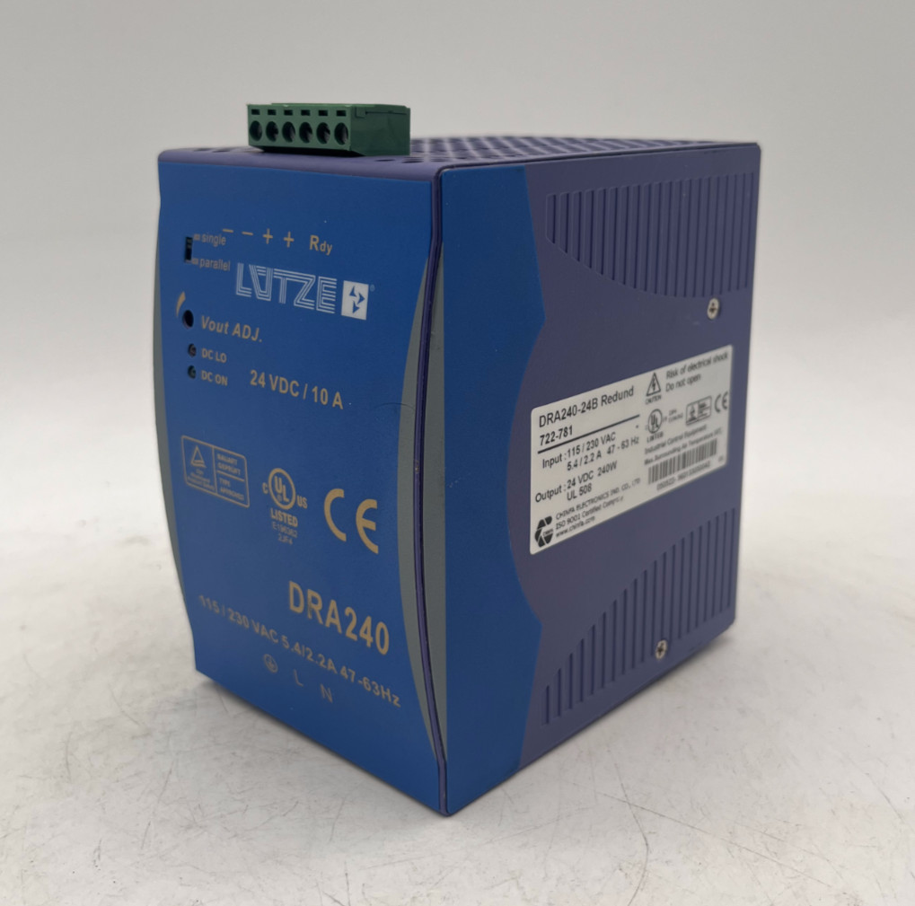 Lütze power supply DRA240-24B redundant 722-759 | 115/230V-AC 24V-DC 240W