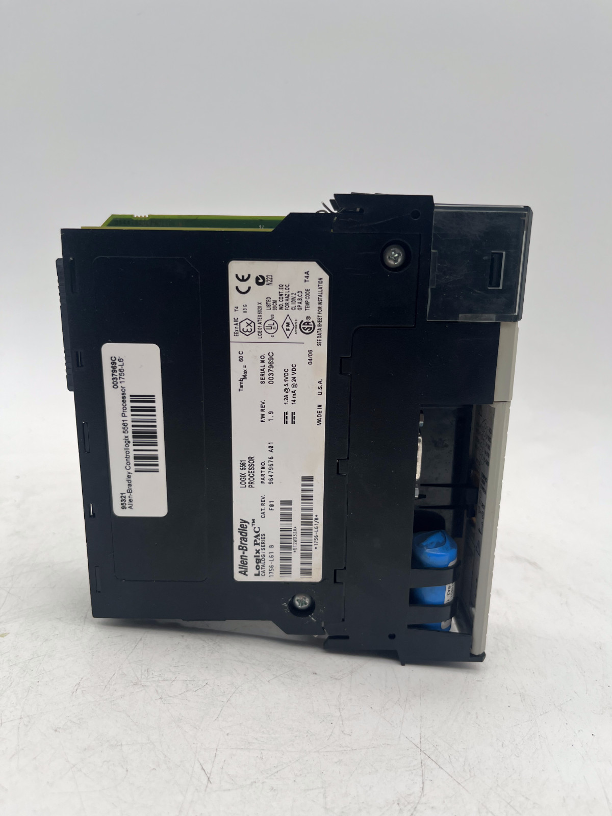Allen-Bradley Logix 5561 Processor unit PartNo. 96479676 A01 Series 1756-L61 B, Allen-Bradley, Bild 6 von 8