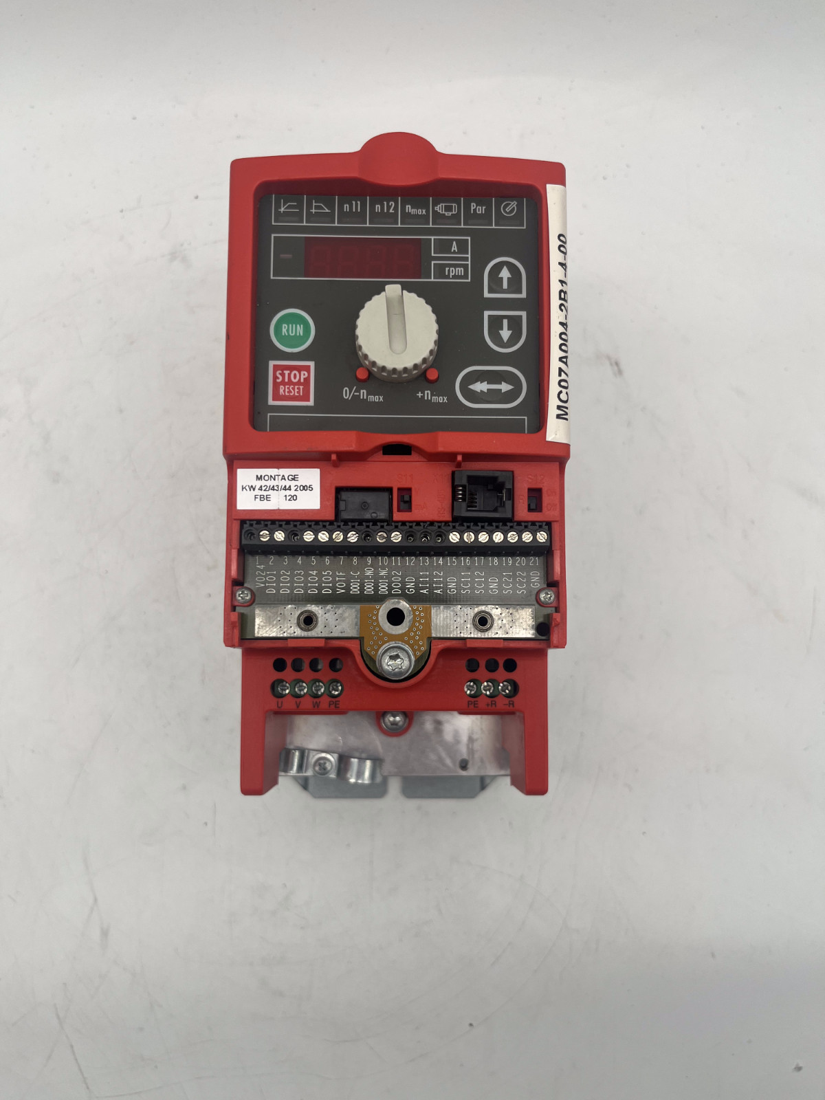 SEW Eurodrive Movitrac MC07A004-2B1-4-00 Frequenzumrichter 0,37kW | Id. 8269513, SEW, Bild 3 von 4