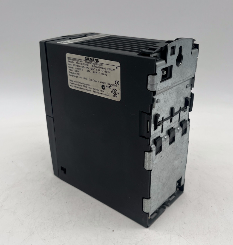 Siemens MICROMASTER 440 | 6SE6440-2UD21-5AA1 E-Stand: E01/2.11 | 1.50 kW 380V, Siemens, Bild 3 von 6